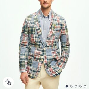 Brooks Brothers Multicolor Patchwork Blazer